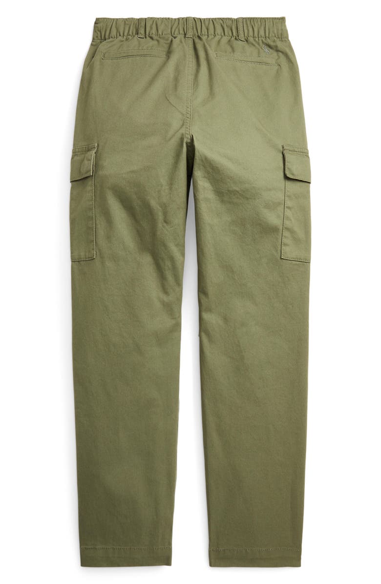 Polo Ralph Lauren Kids' Slim Fit Stretch Twill Cargo Pants, Alternate, color, Garden Trail