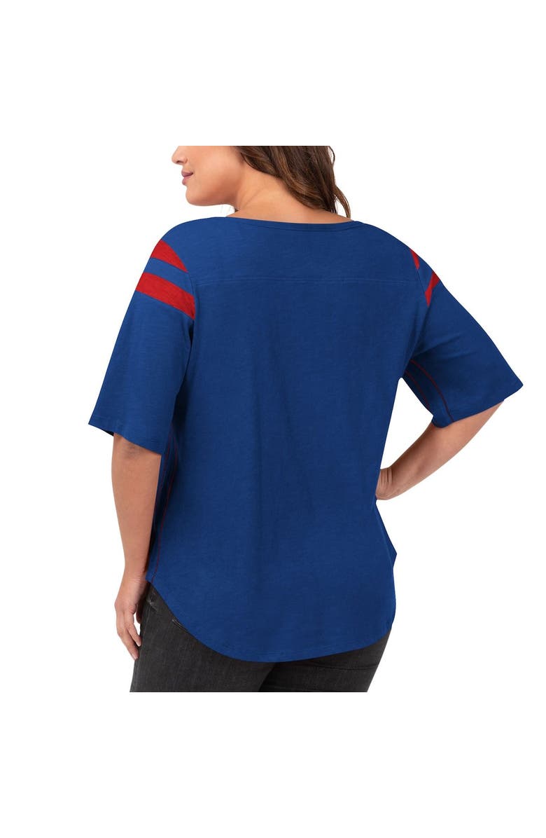 G-III 4HER BY CARL BANKS Women's G-III 4Her by Carl Banks Royal Buffalo Bills Plus Size Linebacker T-Shirt, Alternate, color, Royal