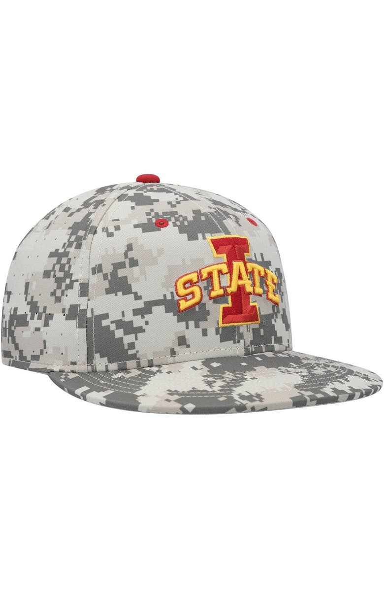 Nike Men's Nike Camo Iowa State Cyclones Aero True Baseball Performance Fitted Hat, Alternate, color, 
