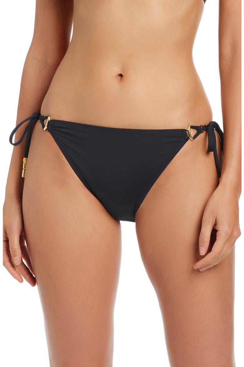 Side Tie Hipster Bikini Bottoms, Main, color, BLACK