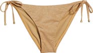Vitamin A® Elle Metallic Side Tie Bikini Bottoms