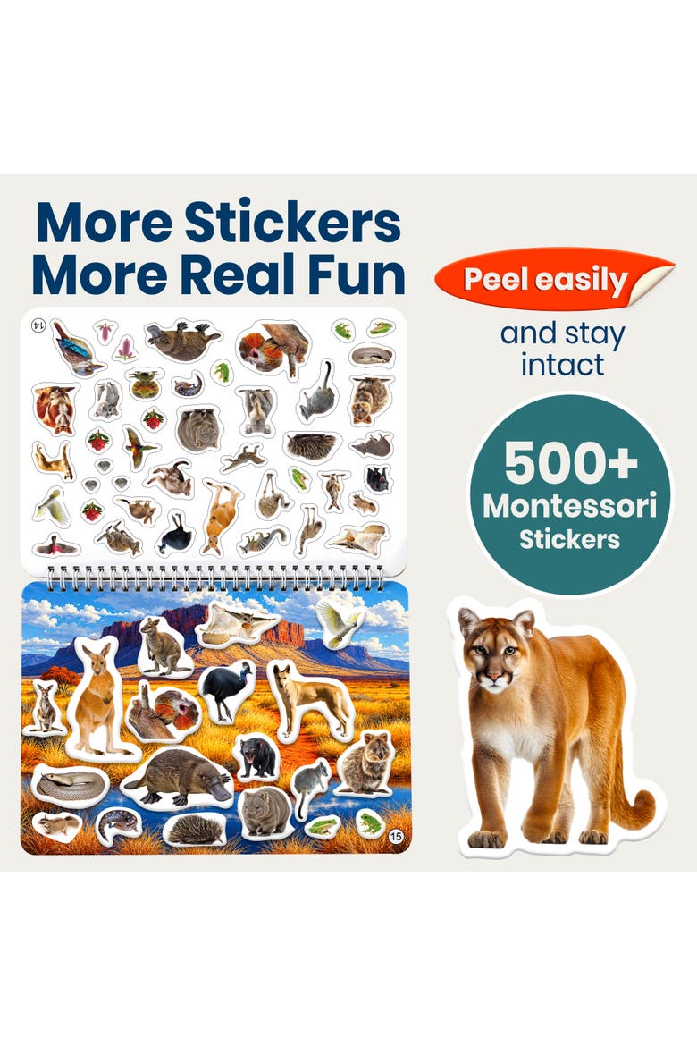 Sticker Book Activitty Quokka Sticker Activity Books for Kids - Creative Sticker Play Books ...