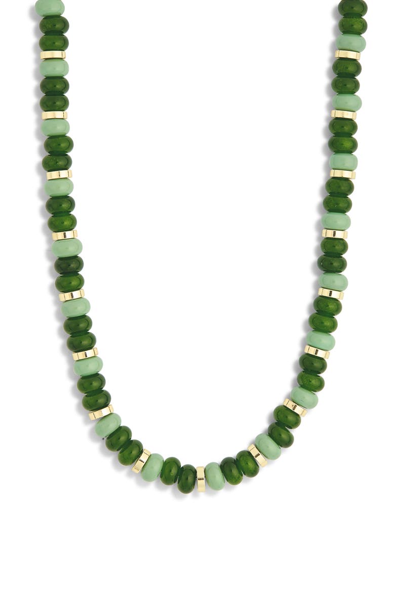 Beaded Necklace, Alternate, color, GREEN MULTI- GOLD