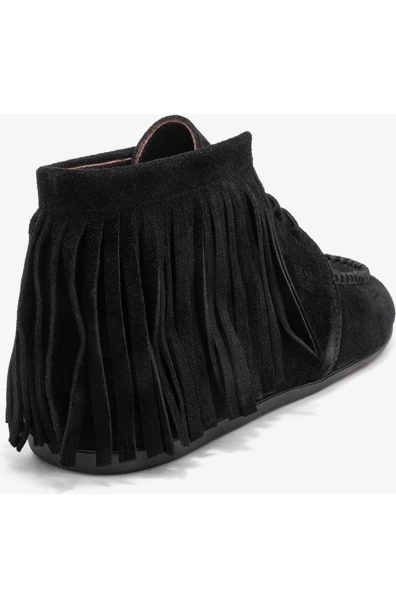 Forever & Always Shoes Raux Leather Ankle Boot, Alternate, color, Black Suede Leather