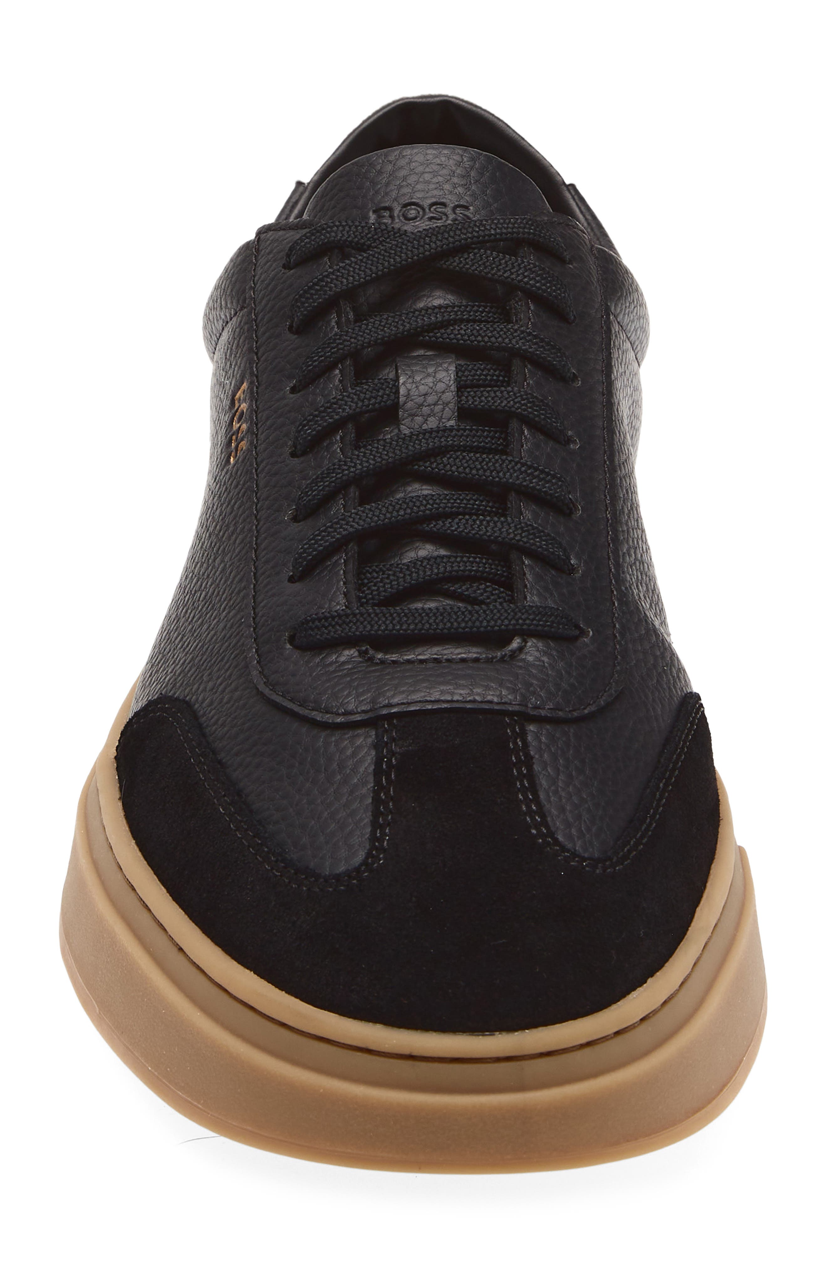 BOSS Kieran Tennis Sneaker, Alternate, color, Charcoal