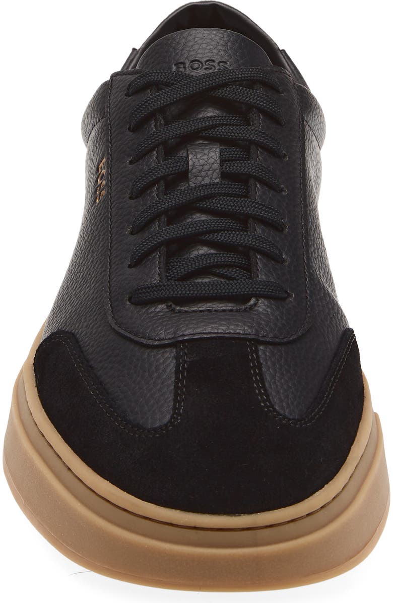 BOSS Kieran Tennis Sneaker, Alternate, color, Charcoal