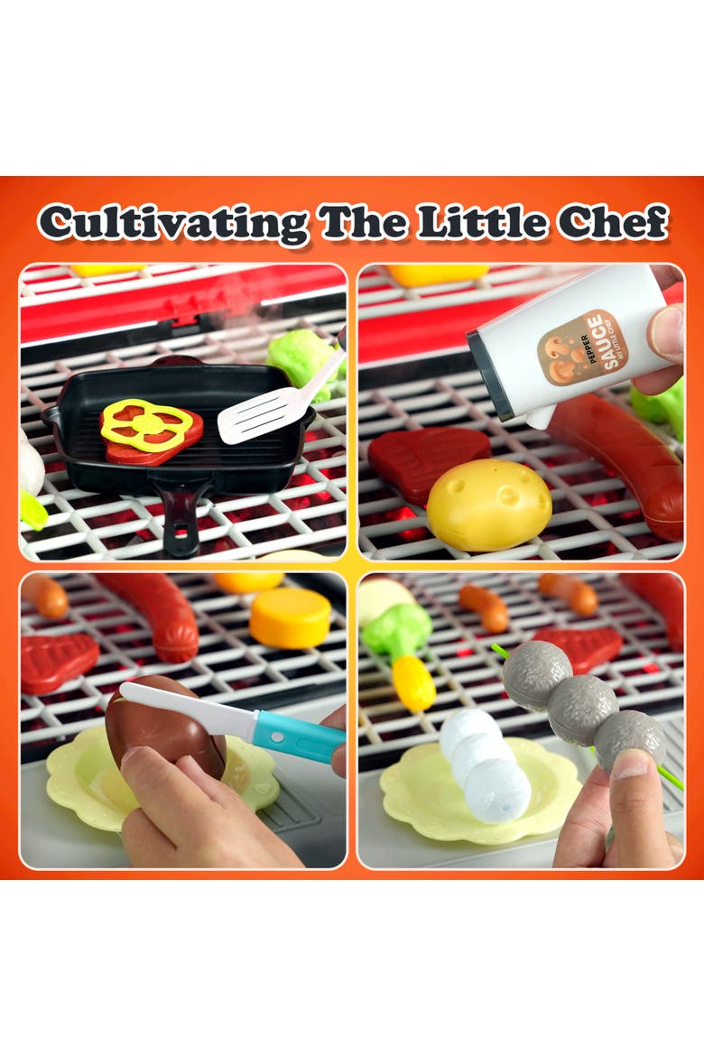 BBQ Grill Toy Playset, Alternate, color, Multicolored