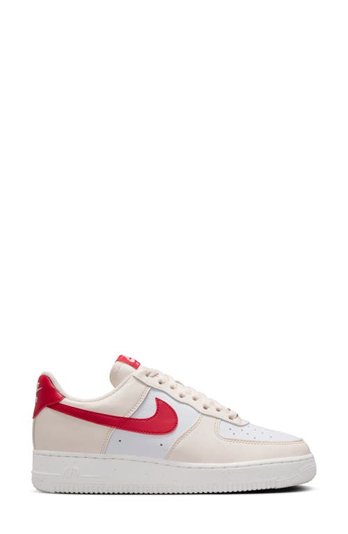Nike Air Force 1 07 Next Nature Sneaker In Pale Ivory/red/white