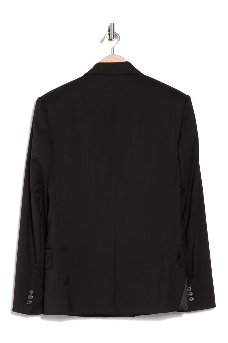 Tux Satin Stripe Blazer, Alternate, color, BLACK