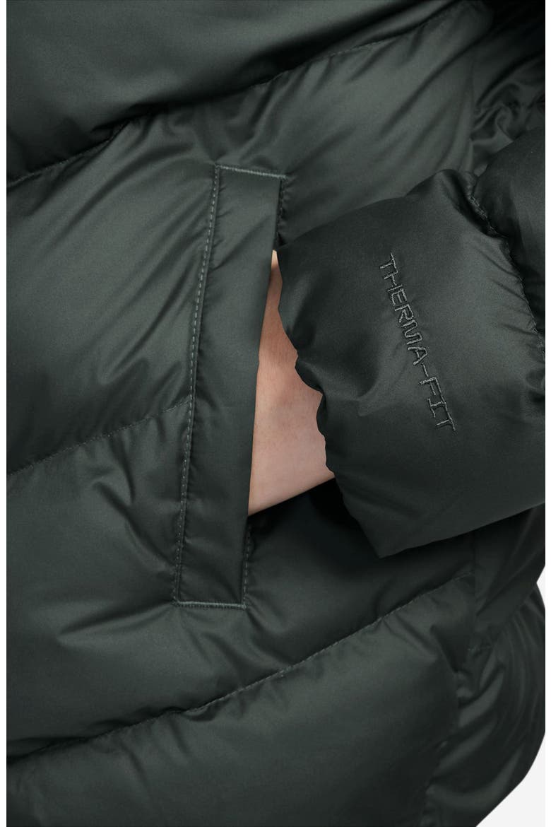 Kids' All Day Play Therma-FIT Loose Fit Puffer Jacket, Alternate, color, CAMO GREEN/ WHITE
