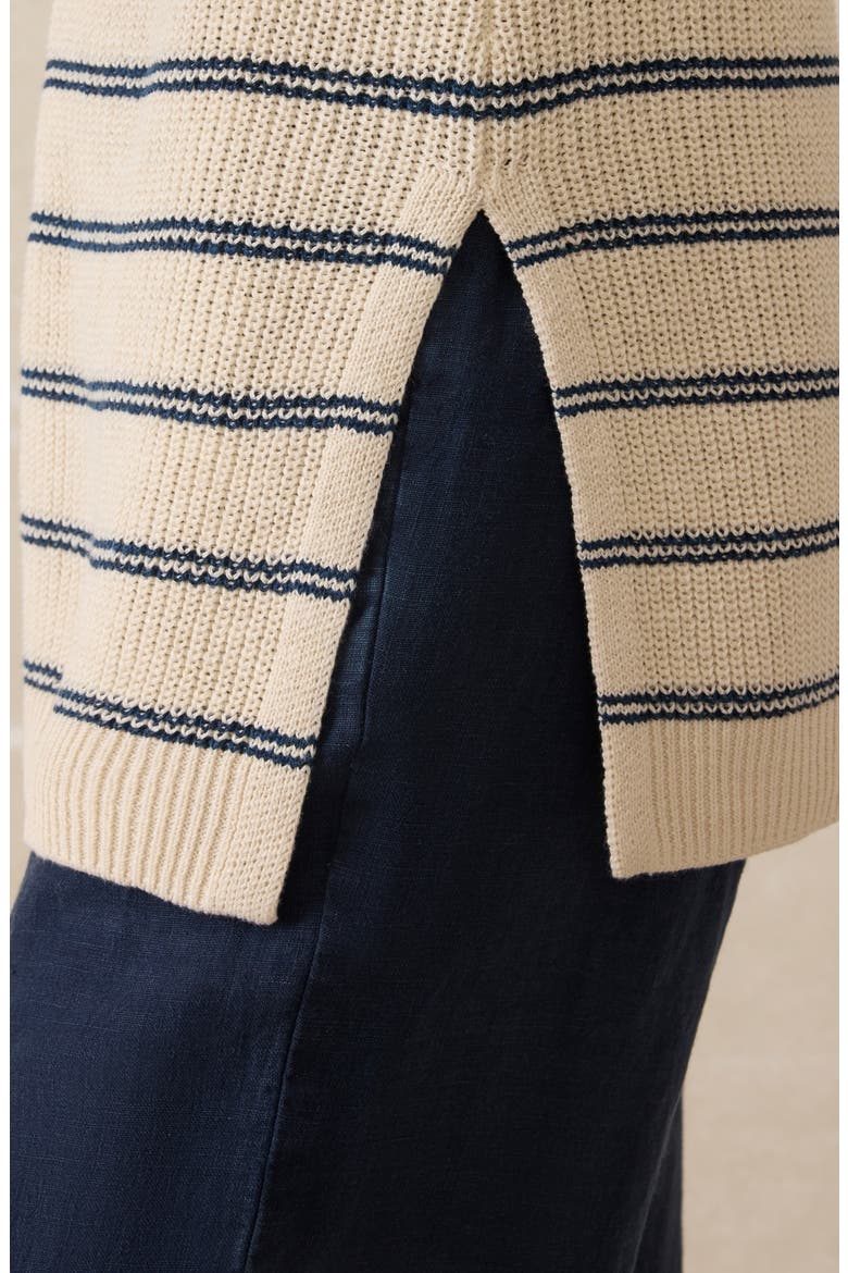 Miramar Linen & Organic Cotton Sweater Tank, Alternate, color, LIDO LINES
