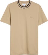 Lacoste Regular Fit Tipped Piqué Crewneck T-Shirt