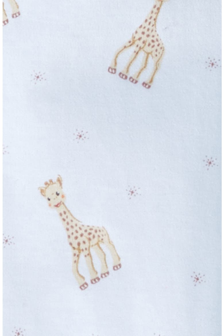 x Sophie la Girafe Print Footie, Alternate, color, LIGHT BLUE