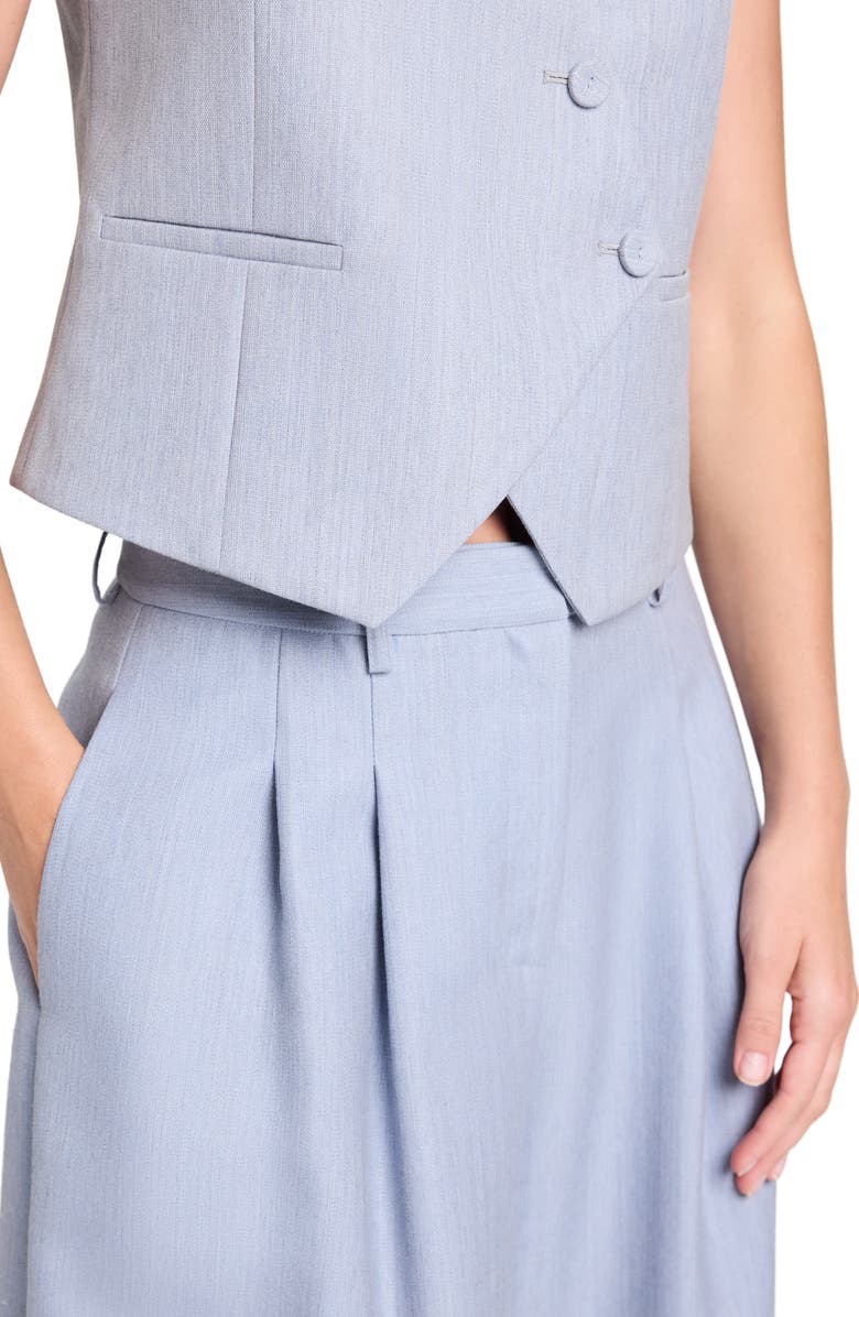 TWP Avery Wool Wide Leg Pants, Alternate, color, Halogen Blue