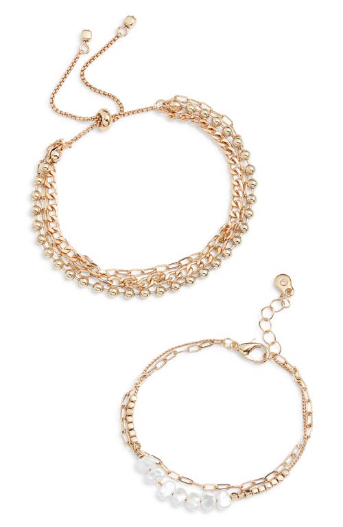 BP. BP. SET OF 2 ASSORTED CHAIN BRACELETS