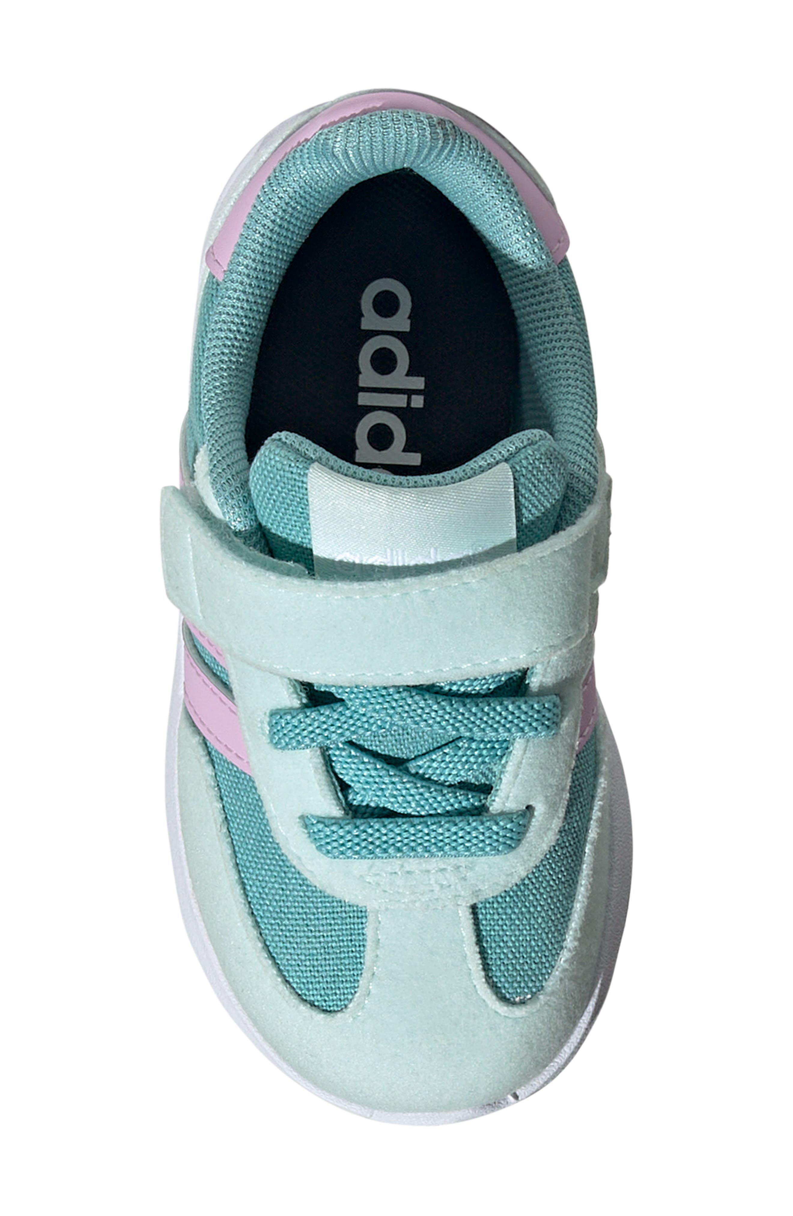 adidas Kids' Run '70s El I Sneaker, Alternate, color, Mint/ Lilac/ Halo Mint
