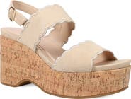 Pelle Moda Cicel Slingback Platform Wedge Sandal