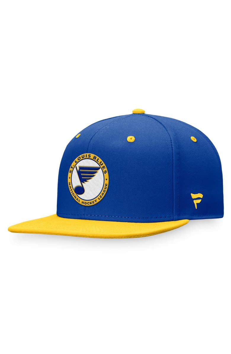 FANATICS Men's Fanatics Royal St. Louis Blues Heritage Vintage Retro Fitted Hat, Main, color, Royal
