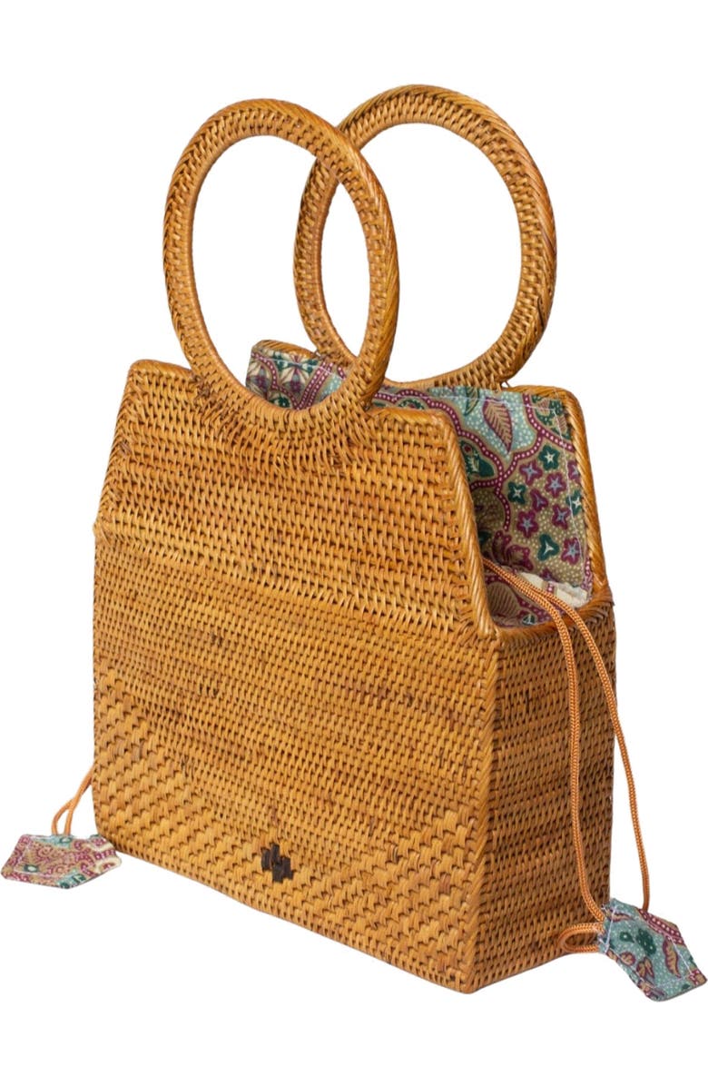 Jelavu Monterey Rattan Satchel Bag, Alternate, color, Tan