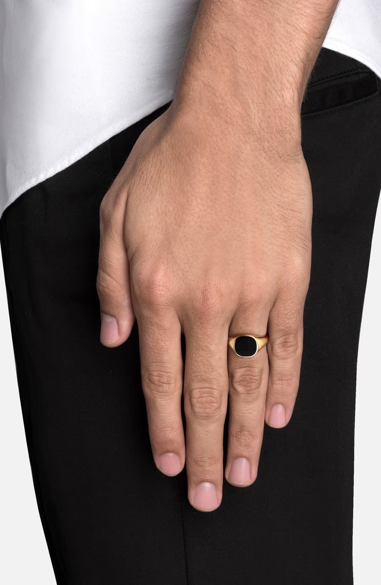 Miansai Men's Olympus Enamel Signet Ring, Alternate, color, 