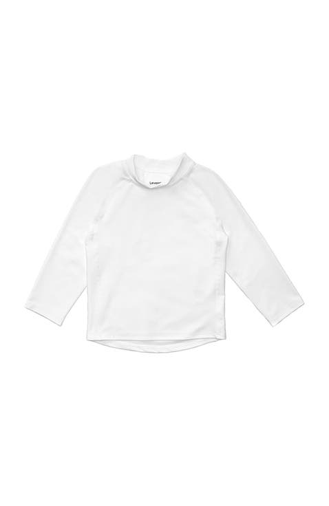 Kids Long Sleeve Rash Guard, UPF 50+ Swim Shirt