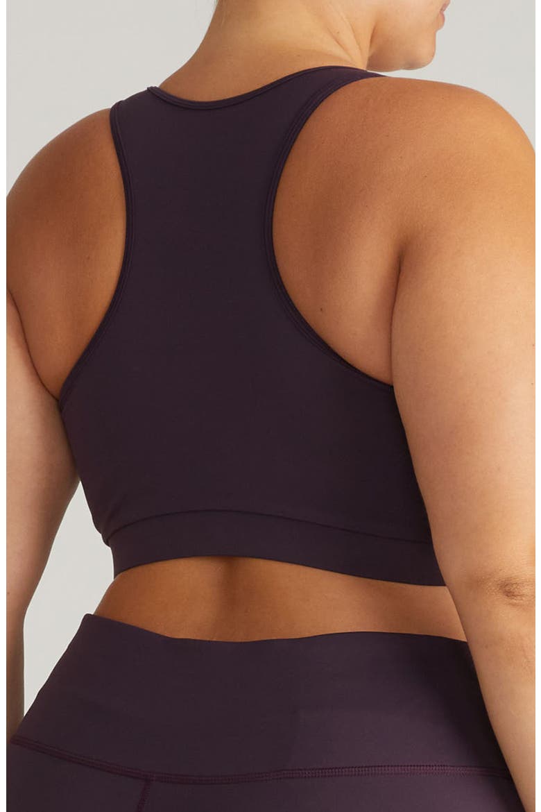 Racerback Sports Bra, Alternate, color, PURPLE JEWEL