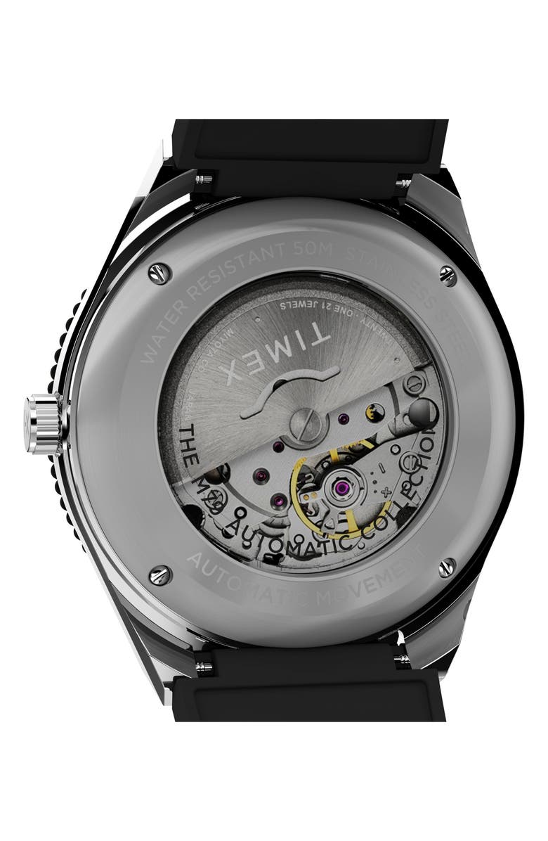 Timex<sup>®</sup> M79 Automatic Rubber Strap Watch, 40mm, Alternate, color,