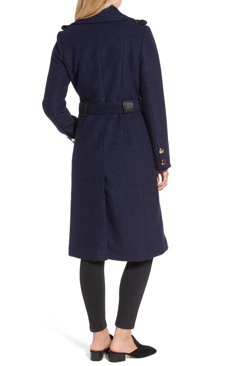 GUESS Boiled Wool Trench Coat, Alternate, color, 