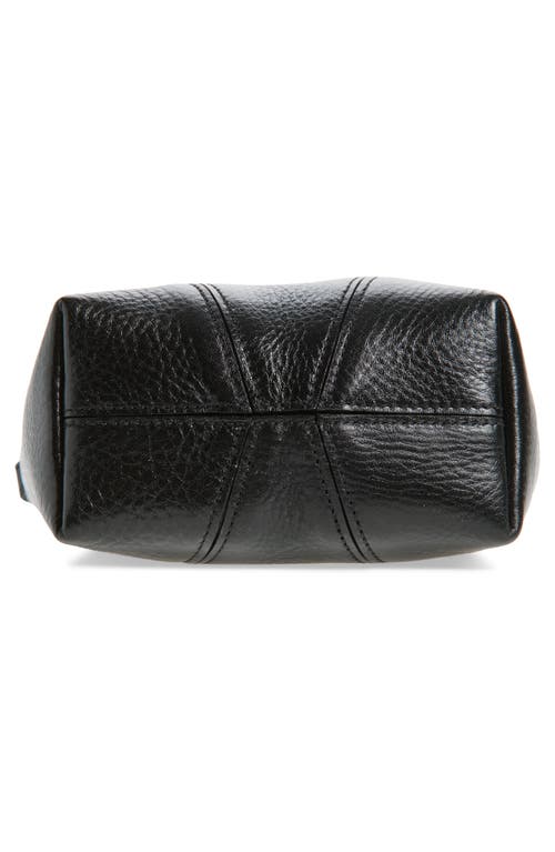 Chloé Small Spin Leather Crossbody Tote In Black