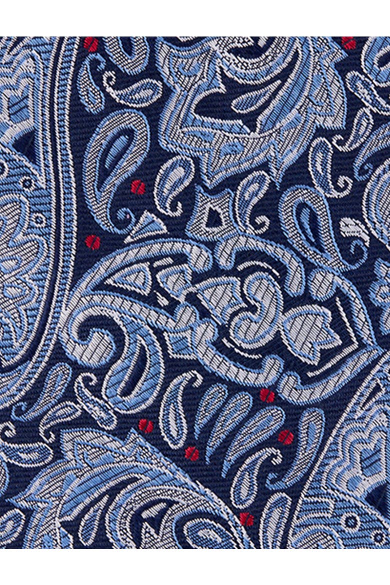 Big & Tall Fancy Paisley Tie, Alternate, color, NAVY