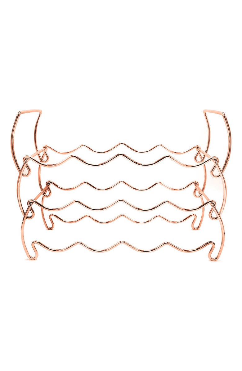 SORBUS 3-Tier Stackable Wine Rack - Copper, Main, color, 