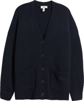 COS Navy Wool OversizedCardigan Sweater outlet Large