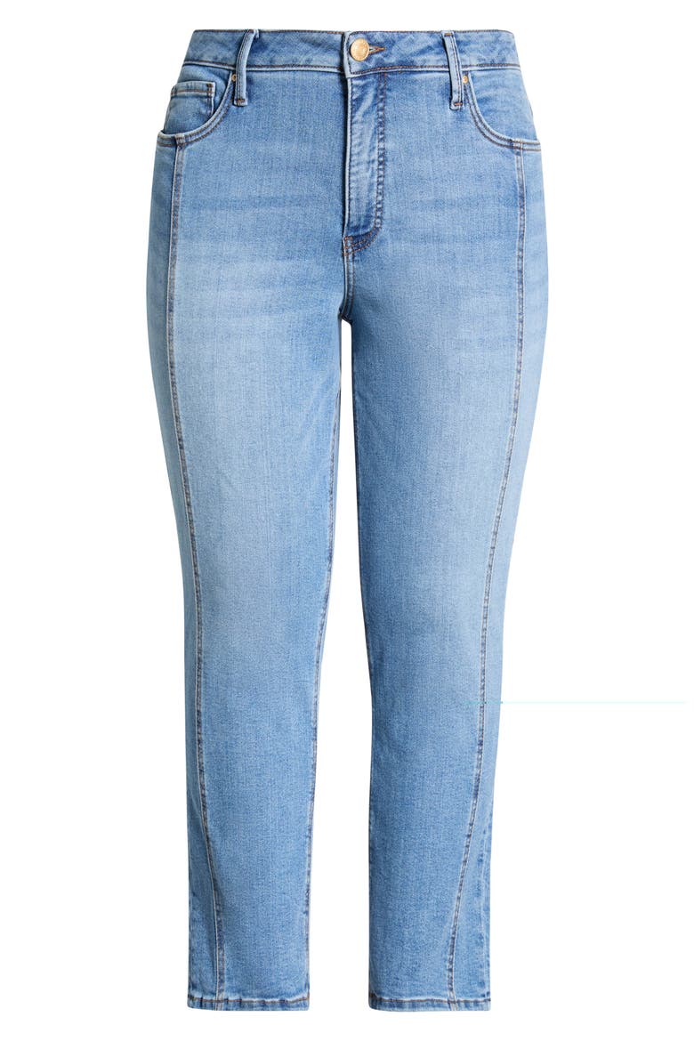 Blair Fab Ab Seamed High Waist Ankle Slim Straight Leg Jeans, Alternate, color, EXHIBITING