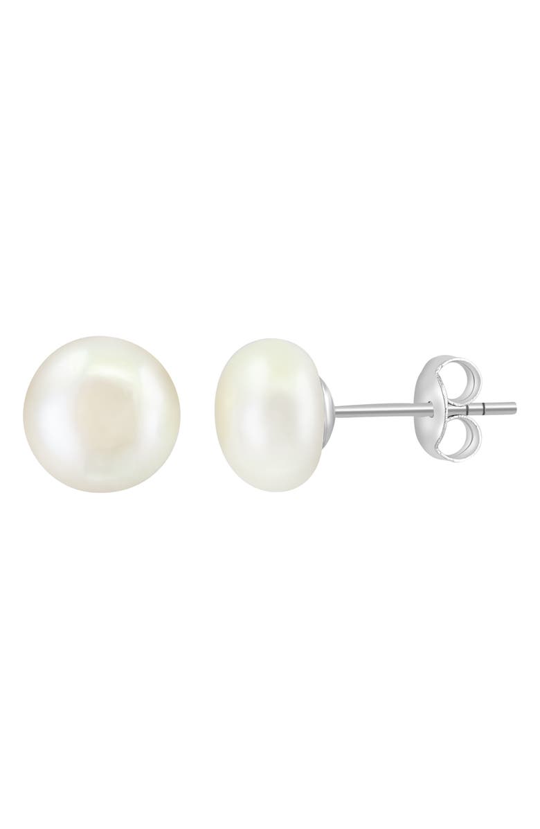 EFFY Sterling Silver Pearl Stud Earrings, Bracelet & Necklace Set, Alternate, color, White