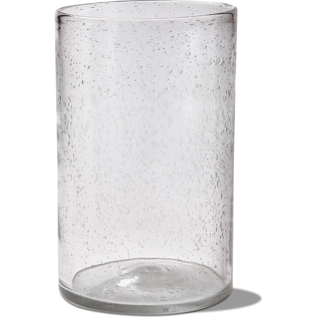 Tag Headlands Hurricane Large Clear Glass Vase With Candle Holder In Transparent