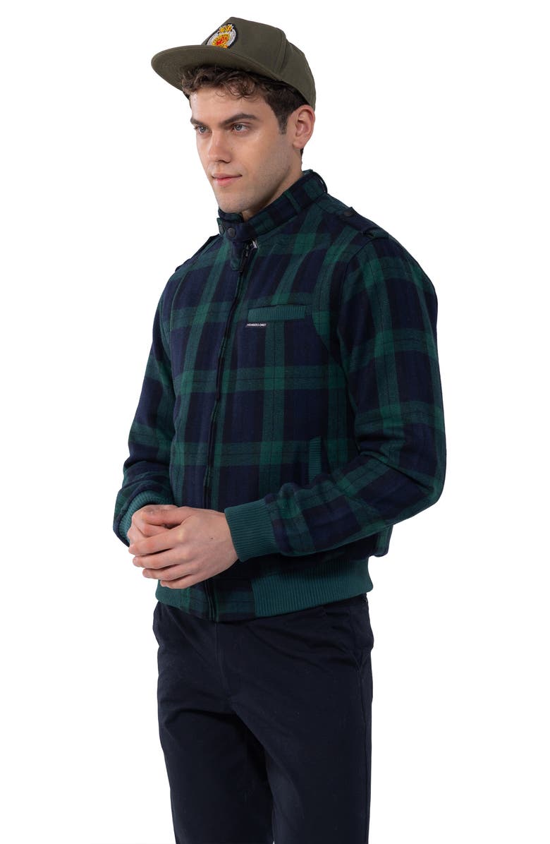 Members Only Wool Iconic Racer Jacket, Alternate, color, Green
