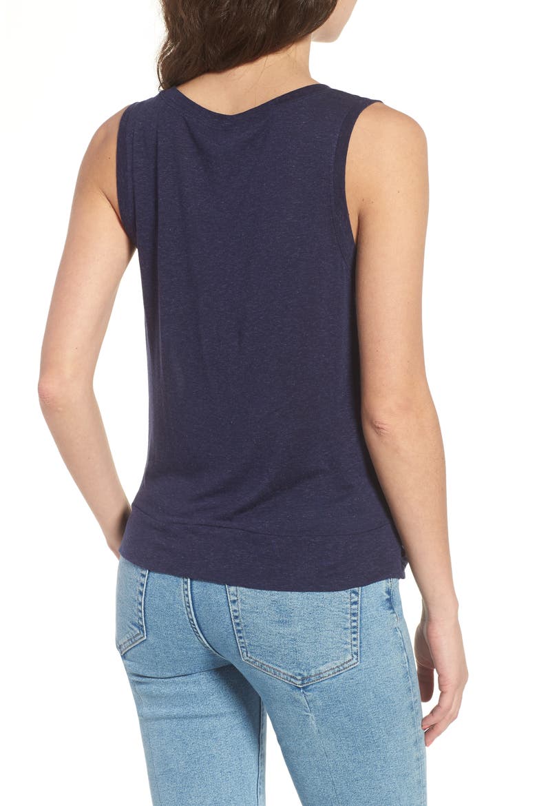 Twist Hem Tank, Alternate, color, NAVY PEACOAT