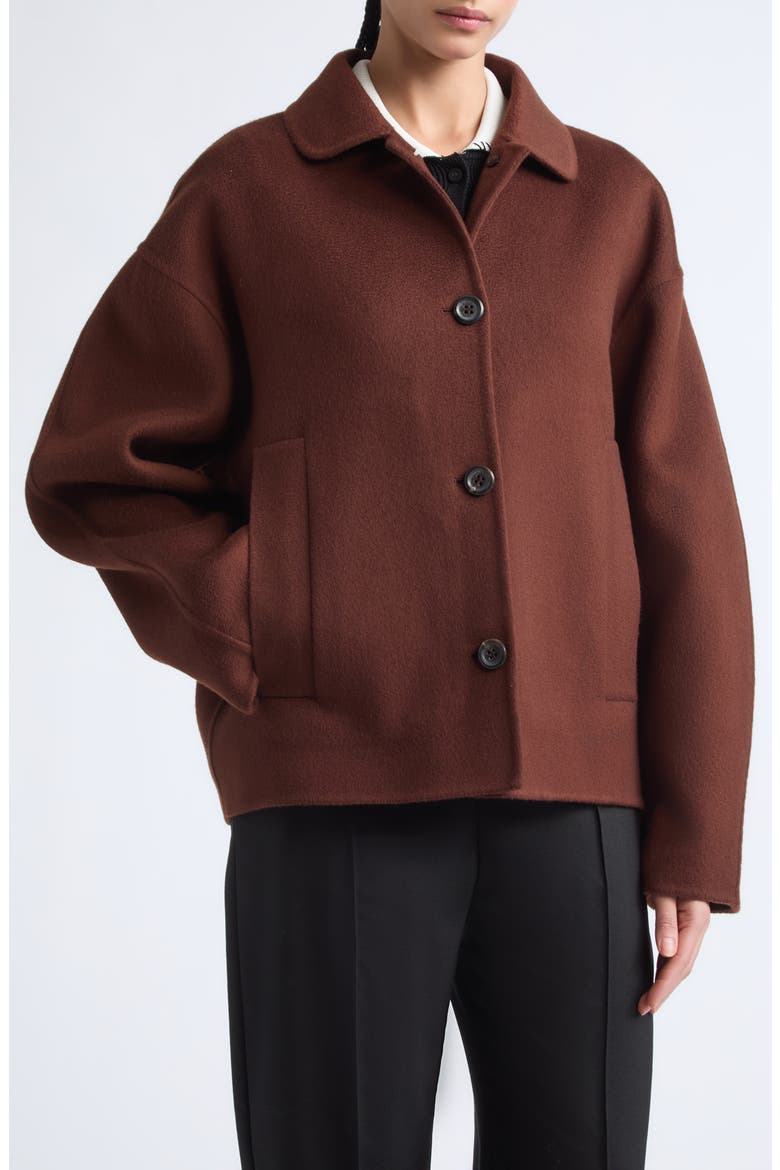 Wool & Cashmere Double Face Jacket, Main, color, 00M40 MARRONE