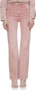 Avec Les Filles Raw Waistband Pintuck Flare Pants