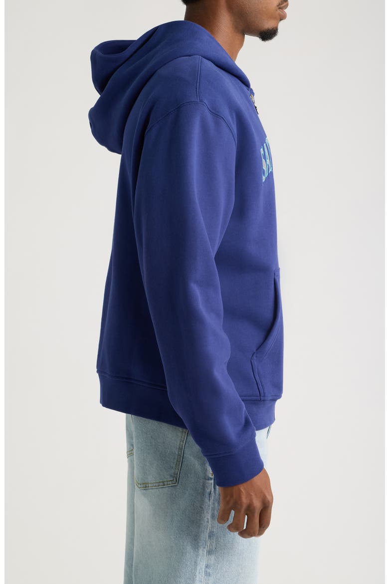 Athletic Dept Zip Hoodie, Alternate, color, NAVY