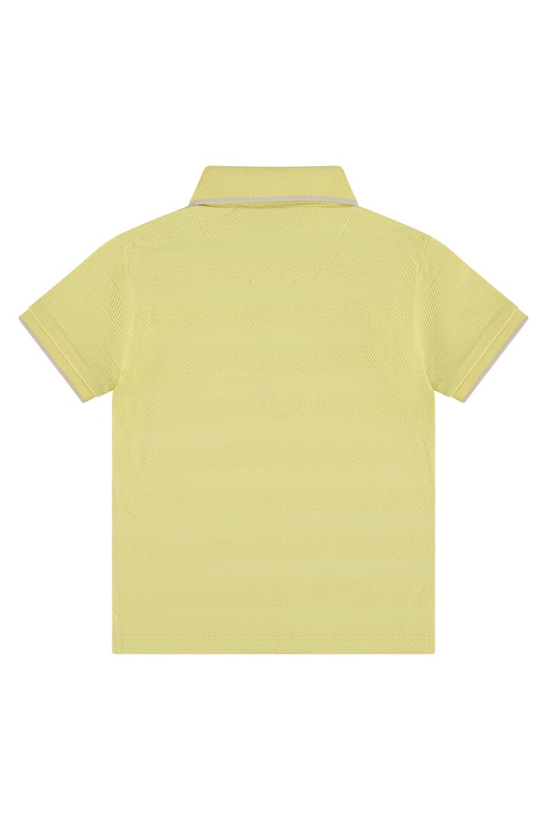 Textured Pattern Polo Shirt, Alternate, color, Sun