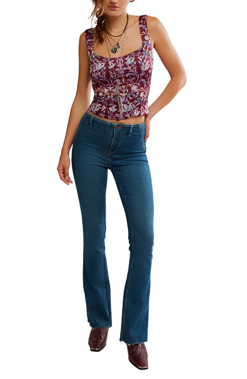 Free People Grace Corset Camisole In Multi