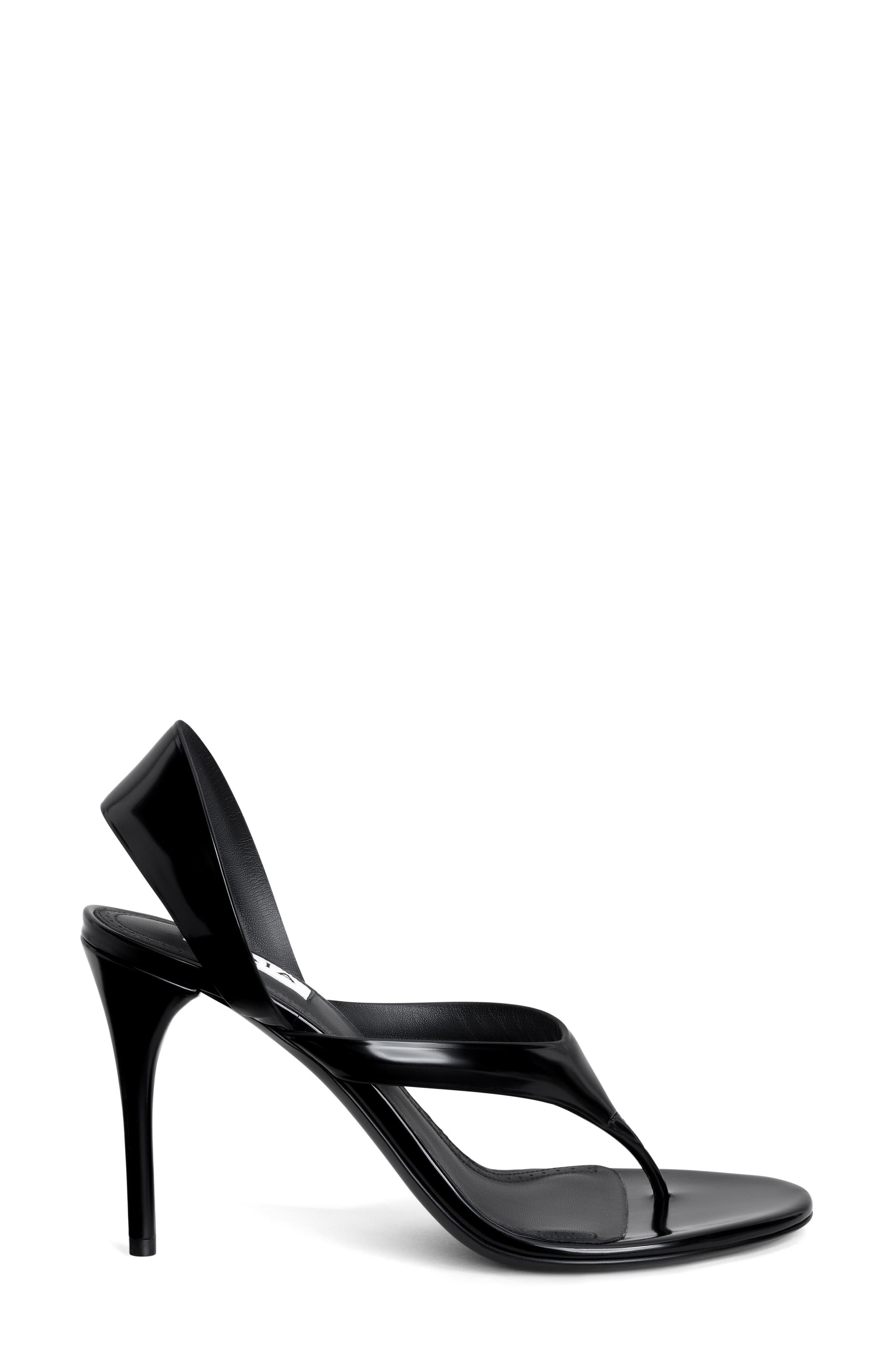 Alaïa Infradito Slingback Sandal, Alternate, color, 
