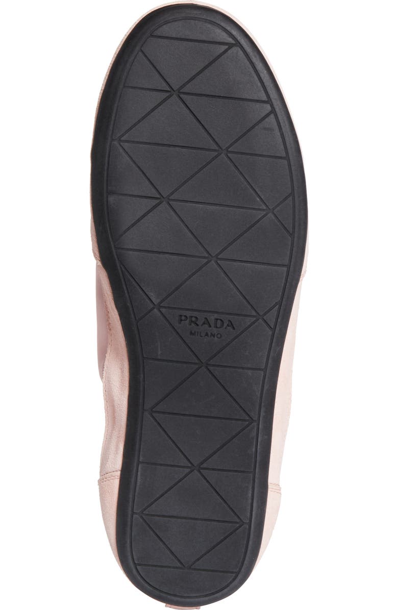 Prada Collapse Mixed Media Low Top Sneaker, Alternate, color, Pesco