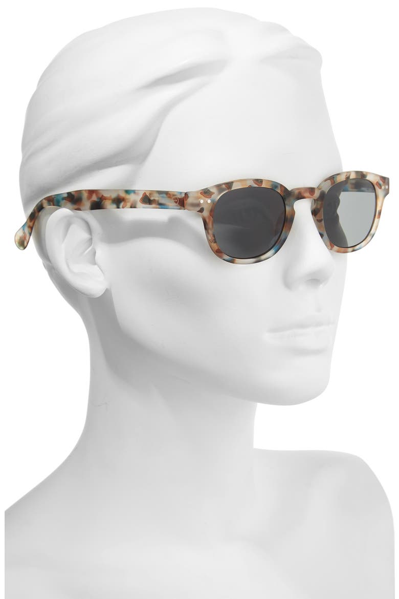 #C 47mm Square Sunglasses, Alternate, color, BLUE TORTOISE
