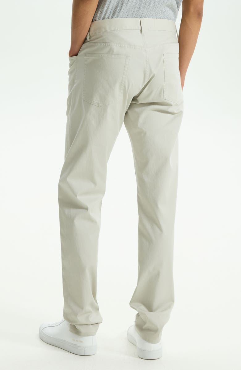 Theory Zaine Slim Straight Stretch Five Pocket Pants, Alternate, color, Limestone