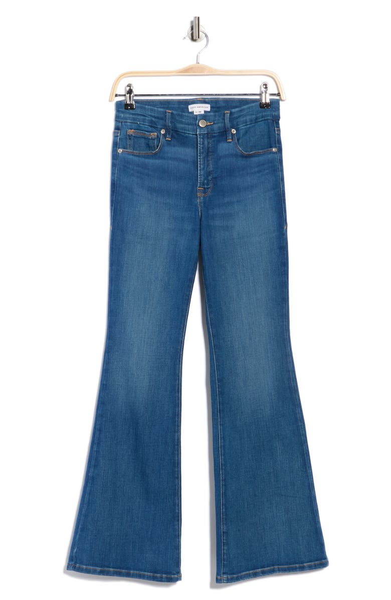 Good American Good Petite Flare Jeans, Alternate, color, Blue007
