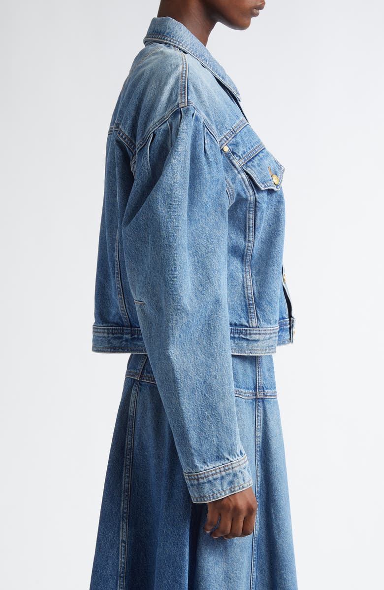 Ulla Johnson The Cosette Denim Trucker Jacket, Alternate, color,