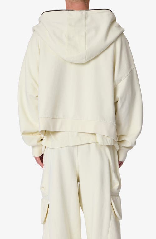 Mnml Oversize Zip Hoodie In White
