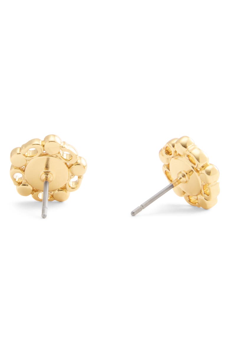 COACH Faux Pearl Stud Earrings, Alternate, color, 